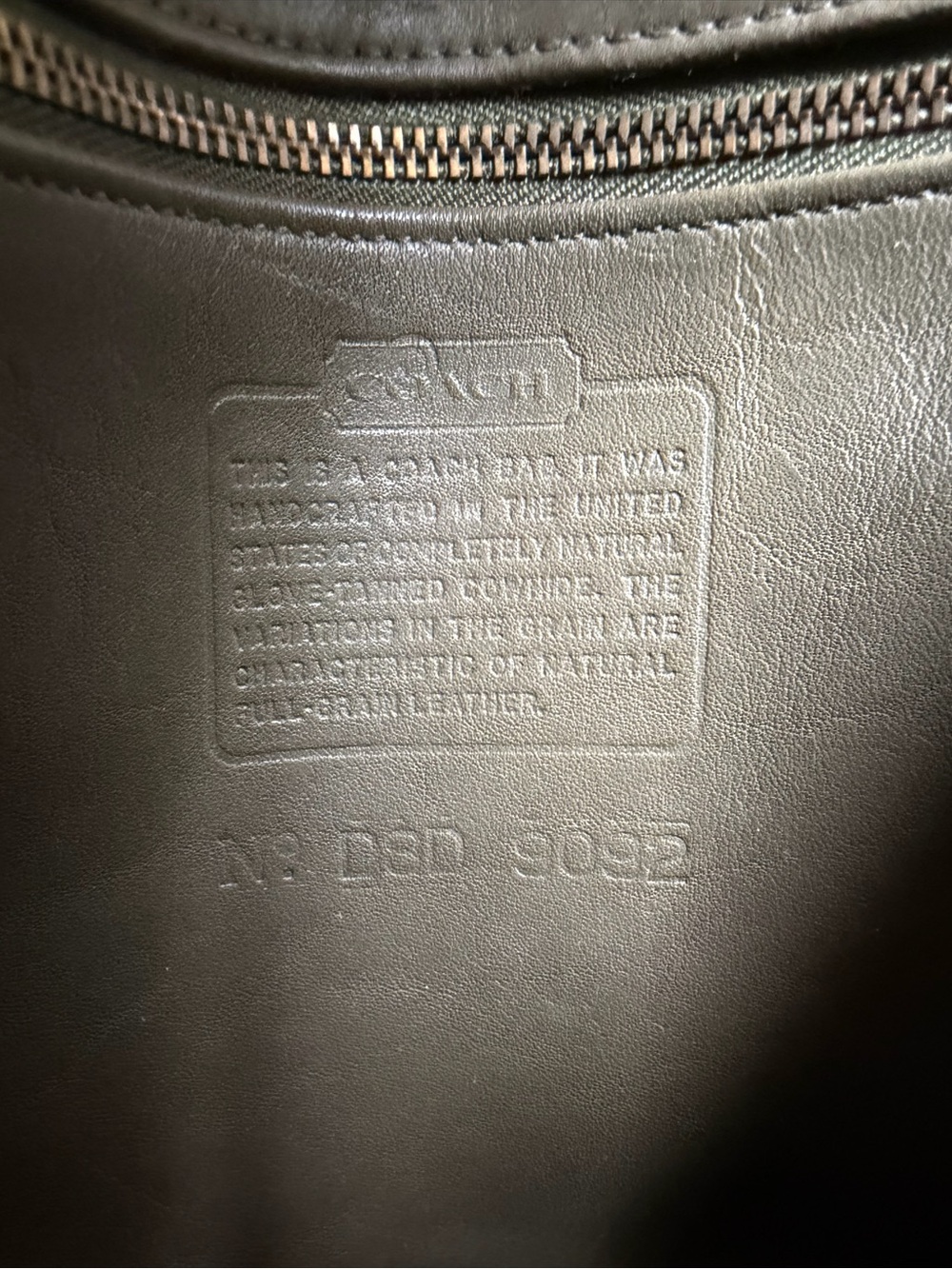 Coach Vintage Tribeca Flap Leather Crossbody Bag 9092 Loden Green 90's USA - Picture 14 of 16